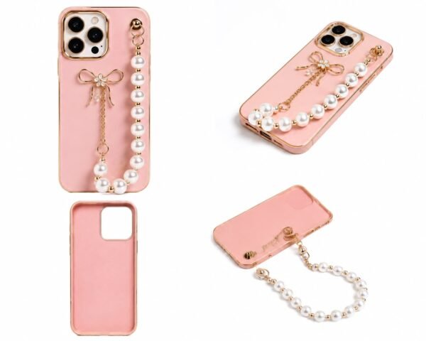 Luxury Peral Chain Phone Case-Premium Ladies Cover